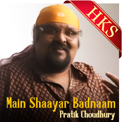  Main Shaayar Badnaam (Live) Video Karaoke with Lyrics