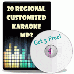 20 Regional Customized Karaoke MP3 (Get 3 FREE)