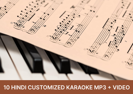 10 Hindi Customized Karaoke MP3 + VIDEO