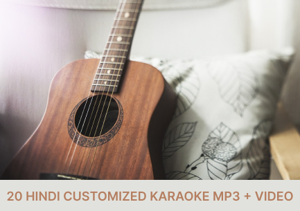 20 Hindi Customized Karaoke MP3 + VIDEO