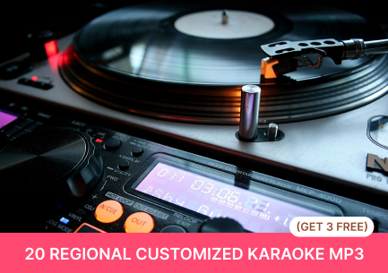 20 Regional Customized Karaoke MP3 (Get 3 FREE)