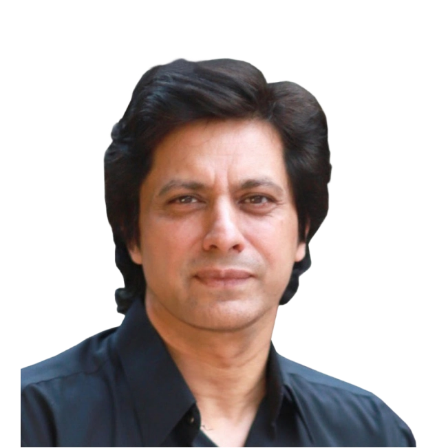 Jawad Ahmed wearing a black shirt,