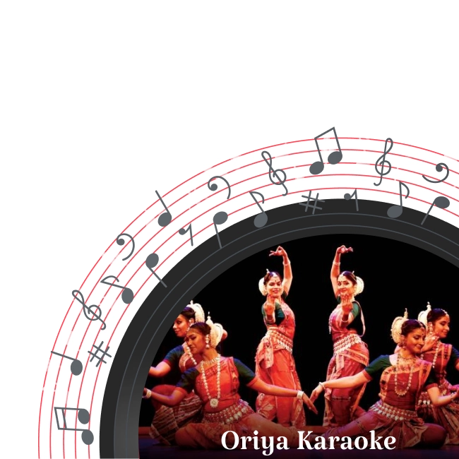 Women dressed in traditional Oriya attire gracefully performing a classical Odissi dance